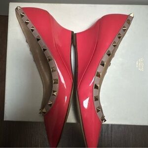 Valentino Garavani Pink Studded Wedges